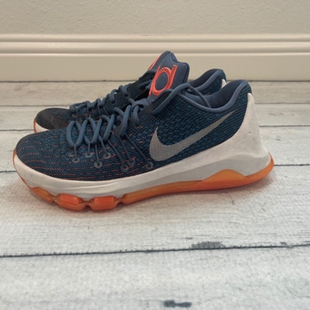 KD Nike Shoes Women’s Size 8 Kevin Durant Basketball VIII Ocean Fog Used - Picture 2 of 11